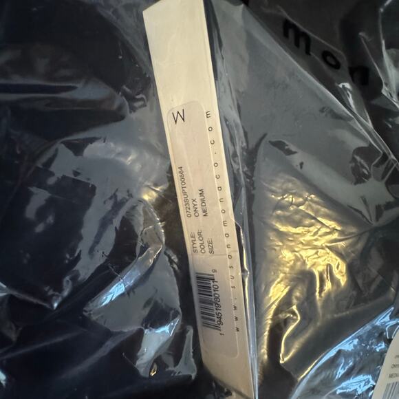 Susana Monaco Open Back Top in Black NWT Size Medium - Picture 7 of 8